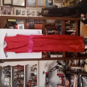 Vintage Custom Maxi/Long Red Evening Gown Never Worn